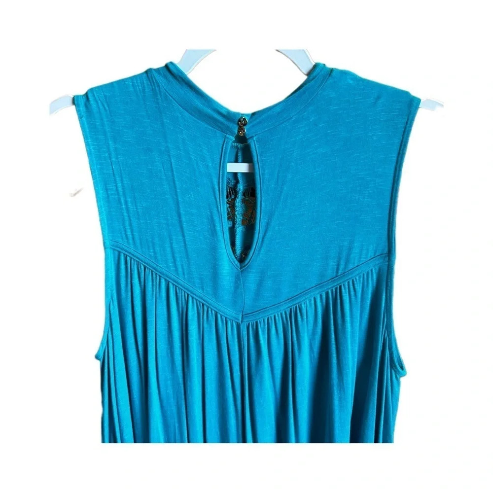 Apt. 9 Women's Large Teal Flowy Sleeveless Blouse​ - Picture 5 of 8